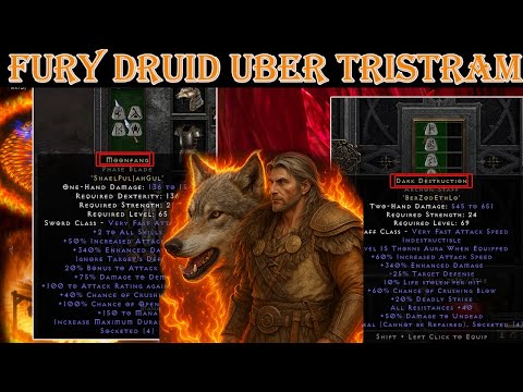🐺 Moonfang vs Dark Destruction Fury Druid – Which Build Destroys Harder? | Diablo 2 Resurrected Mod