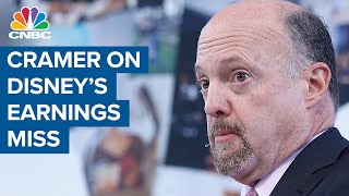 Jim Cramer: It's 'shortsighted' to sell Disney shares after earnings miss