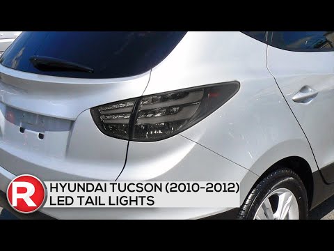 Demo: Spec-D Tail Lights Hyundai Tucson (2010-2011-2012) LED Red / Smoked / Black