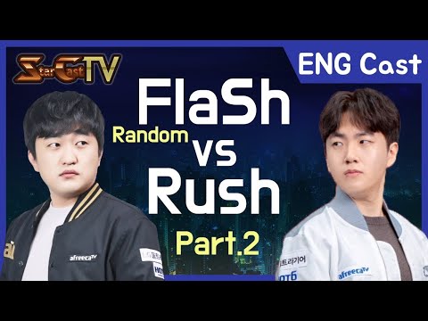 [ENG] Flash (Random) vs Rush on Polypoid - Starcraft Remastered Brood war (StarCastTV English)