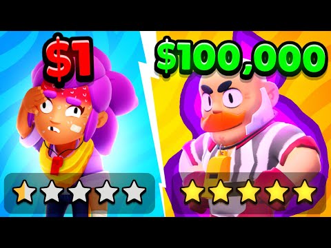 $1 VS $100,000 Brawl Stars Coach!