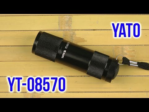 Мини-фонарь алюминиевый YATO (YT-08570) с батареей AAA