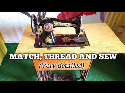 HOW TO MATCH AND THREAD A SEWING MACHINE | Very Detailed for Beginners| Sew with Rukky 2020, Ep 1