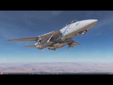 DCS F-14 Tomcat Drops MK-20 Rockeyes on BMP-3s Tonopah Test and Training Range