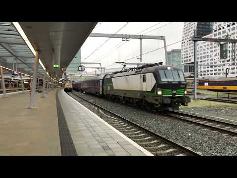 NS Vectron 193 735 "ELL" + Nightjet | Utrecht CS - 4K