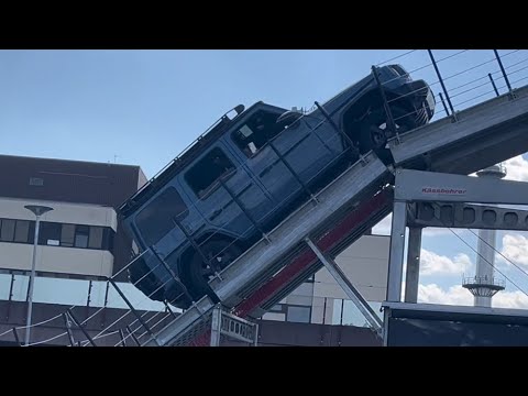 80 Degree Hill Climb from 2025 Mercedes Benz G Class in Stuttgart