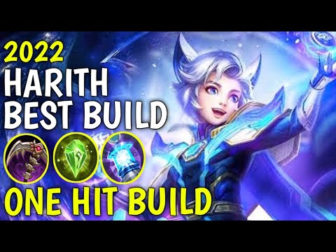 HARITH BEST BUILD 2022 | TOP 1 GLOBAL HARITH BEST BUILD AND EMBLEM | HARITH EVOS SKIN GAMEPLAY