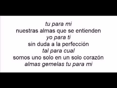 Almas gemelas gilberto santa rosa con letra