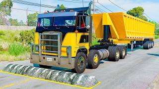 Truck vs Speedbumps | BeamNG Drive