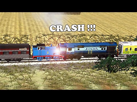 Indian Train WDM-2 Duronto Crash Versus Thomas Train - Trainz Simulator 12 India