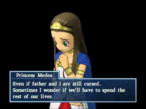 119 Dragon Quest 8 Cut-scene - Meeting Medea in a Dream After Defeating Evil Jessica