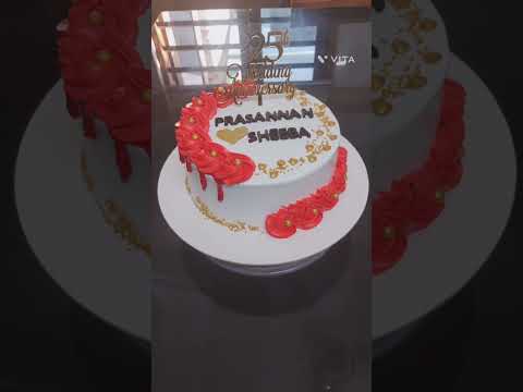 White Forest Cake 🎂#simple #cake #birthdaycake