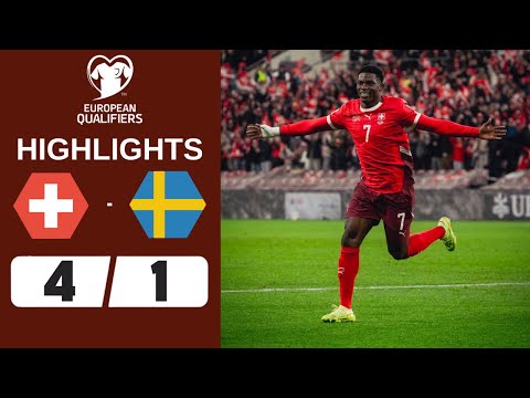 Switzerland vs Sweden | 4-1 | Highlights | World Cup Qualifiers 2026