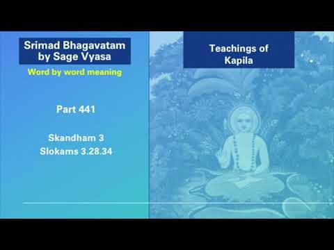 Srimad Bhagavatam. Part 441. Slokam 3.28.34.