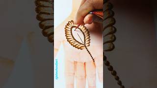 Easy beautiful mehndi design trick spoon🥄| #mehndidesigns #youtubeshorts #viralshort #easy #shorts