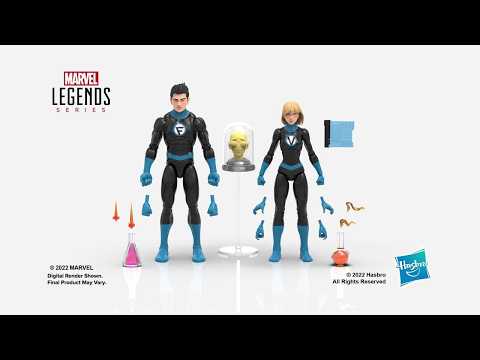 Hasbro Marvel Legends Series Franklin Richards and Valeria Richards Fantastic Four Figures thumbnail