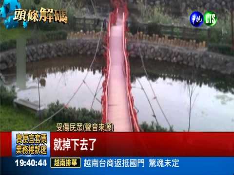 吊橋.步道意外多 每月安檢防悲劇