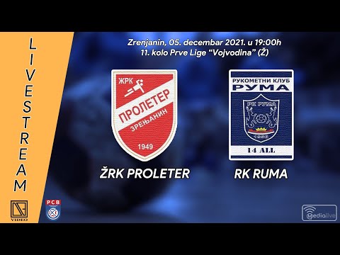 11. kolo PRL "Vojvodina" (Ž): ŽRK PROLETER (Zrenjanin) - RK RUMA (Ruma)