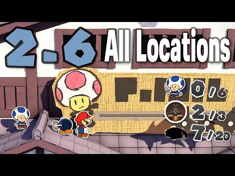 🌠 2-6 : Ninja Attraction - All Collectible Locations - Paper Mario : The Origami King
