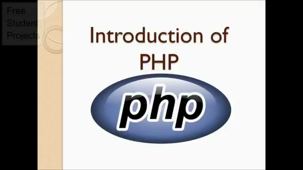 Introduction of PHP