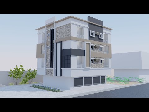 Building Exterior - Architectural Visualization Blender 2.8