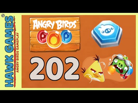 Angry Birds Stella POP Bubble Shooter Level 202 - Walkthrough, No Boosters