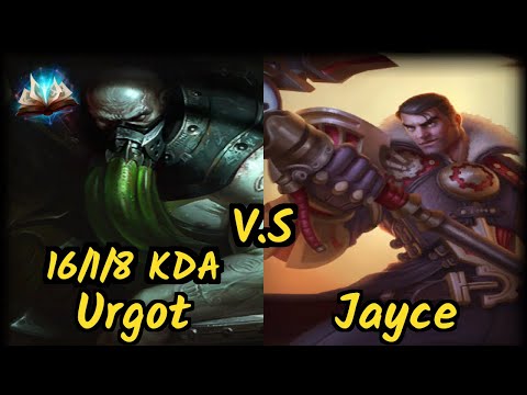 PNG Ayel (URGOT) vs JAYCE - 16/1/8 KDA TOP GAMEPLAY - BR Ranked DIAMOND