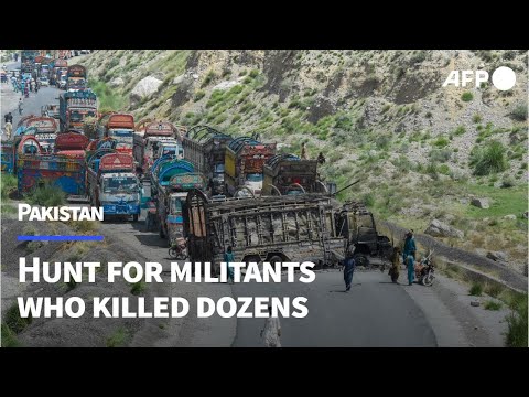 Pakistan hunts separatist militants who killed dozens | AFP