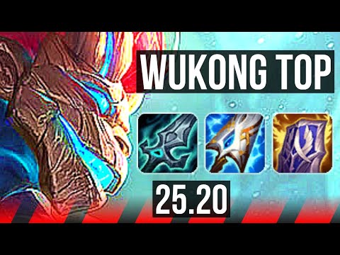 WUKONG vs SHEN (TOP) | 6 solo kills, 15/2/4, Legendary, Rank 11 Wukong | TR Grandmaster | 25.20