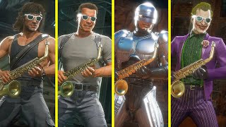 All Characters Play The Saxophone - MK11@4K 60ᶠᵖˢ MAX Settings I RTX 4090✔