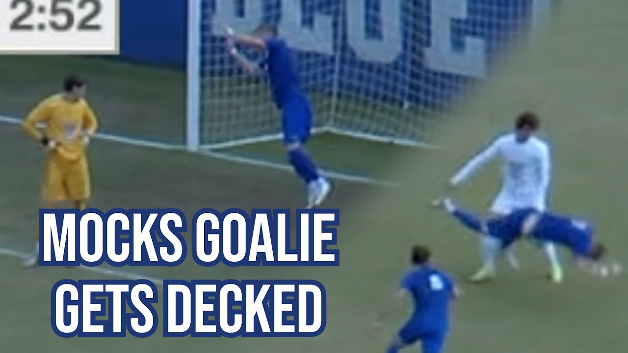 Duke soccer player mocks goalie and gets decked, a breakdown