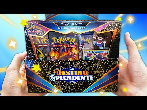 APRO LA COLLEZIONE DI MR. RIME DESTINO SPLENDENTE! - Pokemon TCG Collezione Spilla Festa di Matti