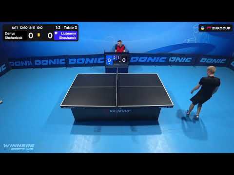 11:35 Denys Shcherbak - Liubomyr Sheshurak  06.10.2023 TT Euro.Cup Ukraine Star. TABLE 3