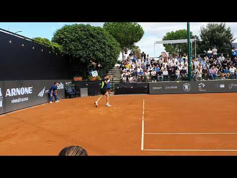 Duje Adjukovic (ATP n.261) - intense baseline rally - Tennis Napoli Cup SF v Pellegrino - Oct 9 2021