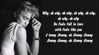 Madonna - Jimmy Jimmy Karaoke / Instrumental with lyrics on screen