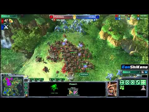 Grubby vs RAGESeala PvZ Starcraft 2 EonShiKeno
