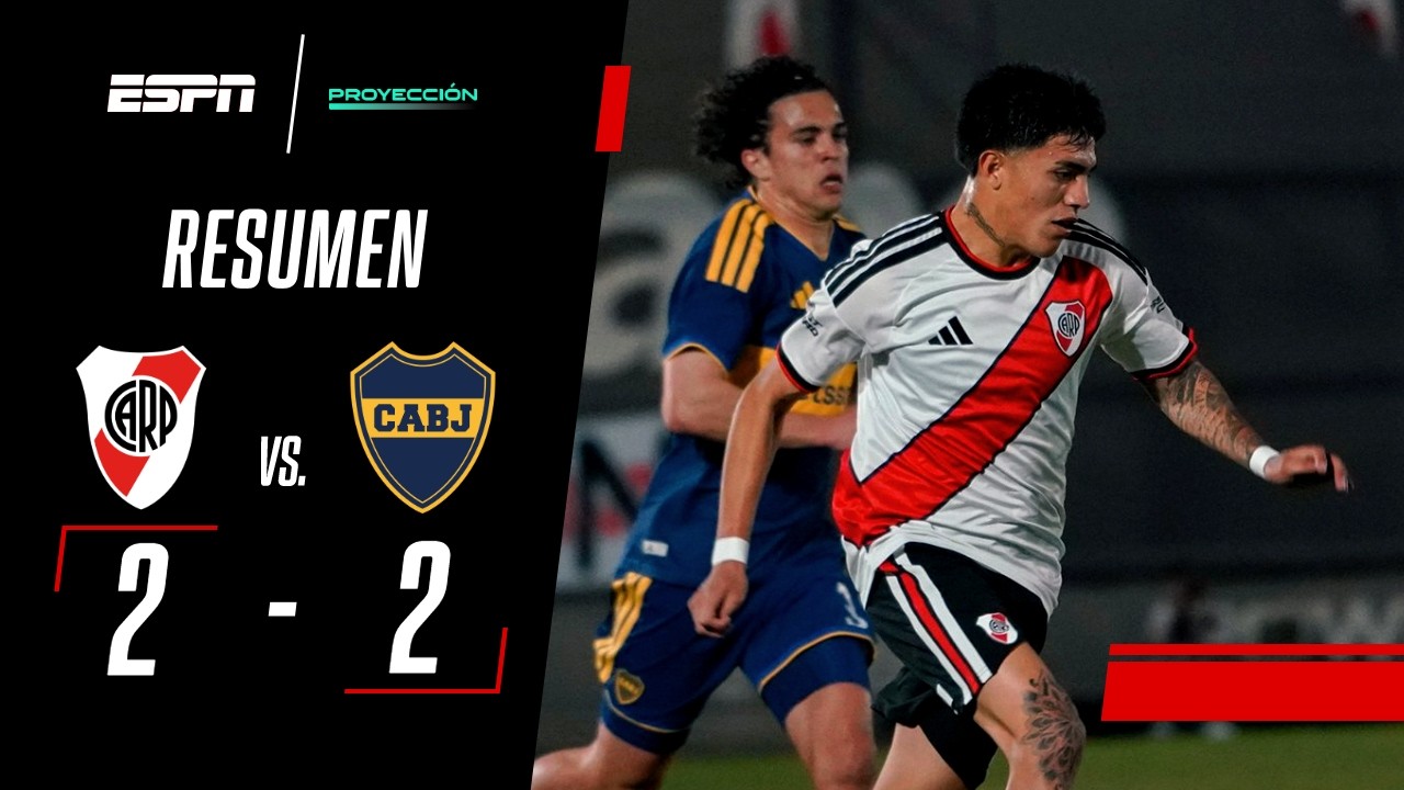 EL MILLONARIO LO EMPATÓ Y EL SUPERCLÁSICO REPARTIÓ PUNTOS | River Res. 2-2 Boca Res. | RESUMEN