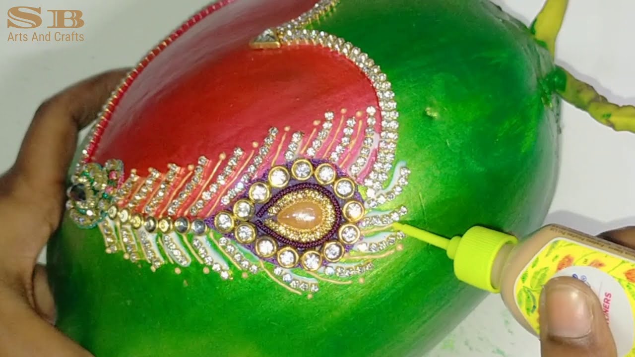 DIY Coconut / Coconut Decoration for wedding / Kobbaribondam Decoration for wedding/