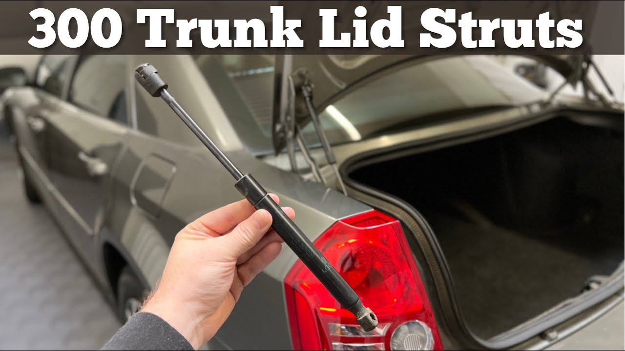 How To Replace Trunk Lid Struts On 2005 - 2010 Chrysler 300 - Install Replacement Lift Support