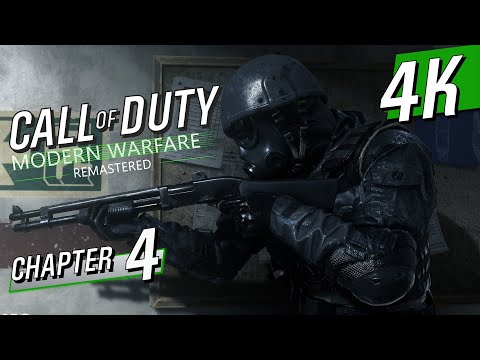 [4K 60] Call of Duty: Modern Warfare Remastered. Walkthrough part 4 - Shock and Awe & Safehouse