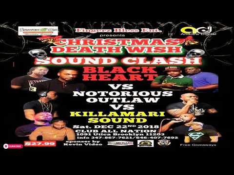 BLACK HEART vs NOTORIOUS OUTLAW sound clash in Brooklyn NY 12/2018