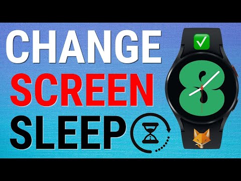 Galaxy Watch:  Change Screen Timeout Time (Samsung Galaxy Watch 4/3/Active)