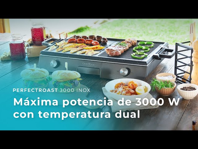 Cecotec PerfectRoast 3000 Barbacoa Eléctrica de Sobremesa 3000W video
