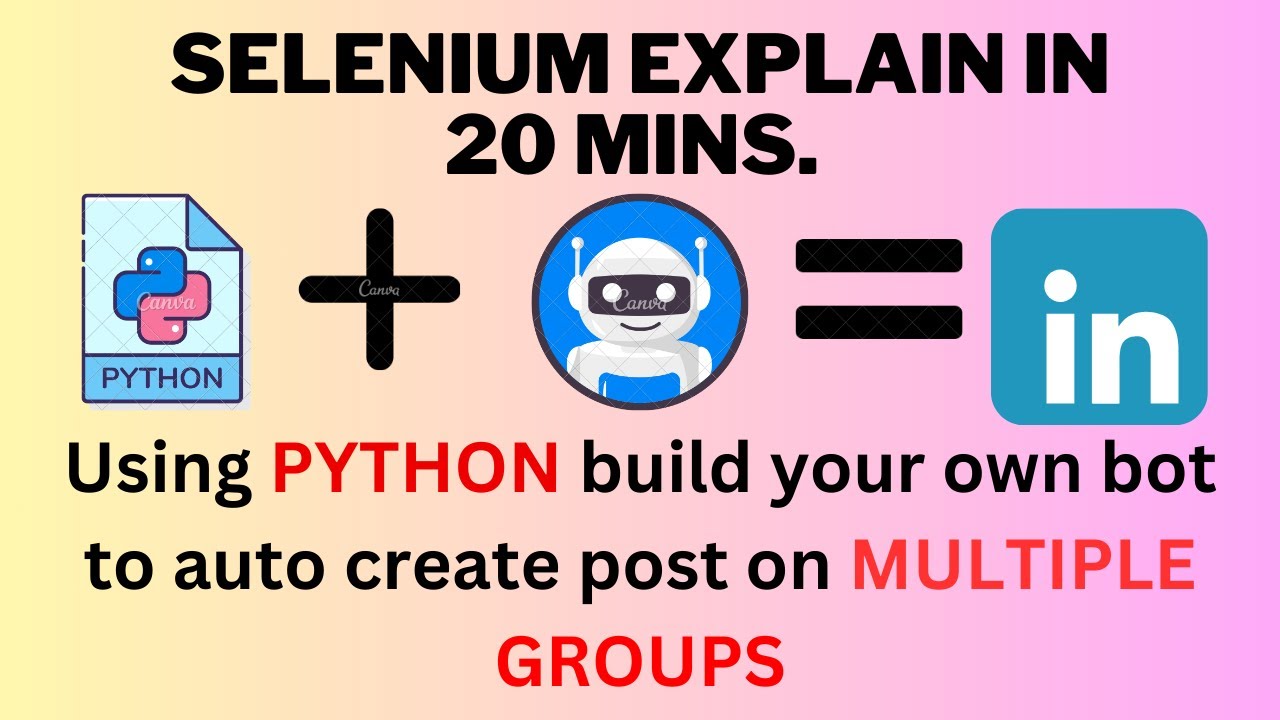 Automate LinkedIn Posts to Multiple Groups with Python Selenium | Step-by-Step Tutorial