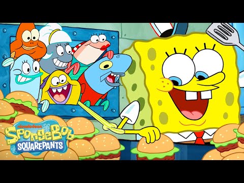 SpongeBob Being 'Employee of the Month' for 90 Minutes Straight 🍔 | @SpongeBobOfficial