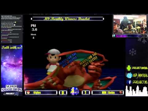 [SSBPM] Winner's Quarters @ M9 Monthly #1 - CVLM | Stylz (Ness) vs mm | Bobo (Charizard)
