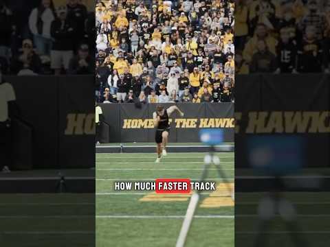 This sprinter is faster than every NFL player! #shorts #iowa #football