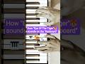 Eye Of The Tiger INTRO ️‍ On Piano Survivor
