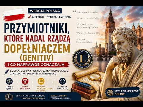 Adjectives That Still Govern the Genitive — and What They Really Mean | Video Lesson for Polish Speakers