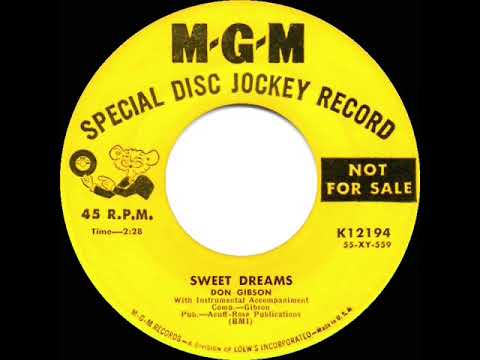 Thumbnail for 1st RECORDING OF: Sweet Dreams - Don Gibson (1955 version) by Don Gibson